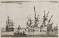 KG 08739
<br/>
Teren van de romp van een schip
<br/>
<em>Nooms, Reinier (1623/4-1664)</em>